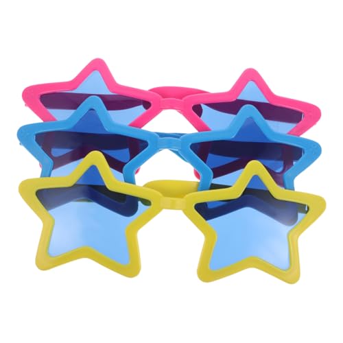 Yardenfun 3 Stück Teiliges Hawaii Partybrillen Sternform Bunte Sommer Beach Brillen Tropische Fotorequisiten für Mädchen Ausgefallene Sternbrillen für Geburtstag und Strandfeiern Yardenfun 3 Stück Teiliges Hawaii Partybrillen Sternform Bunte Sommer Beach Brillen Tropische Fotorequisiten für Mädchen Ausgefallene Sternbrillen für Geburtstag und Strandfeiern von Yardenfun