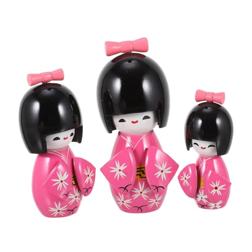 Yardenfun 3 Stück Teiliges Set aus Kreativen Kimonopuppen Holzfiguren Rosa Kirschblüten Design für Stilvolle Wohnraumdekoration und Schreibtischaccessoires Yardenfun 3 Stück Teiliges Set aus Kreativen Kimonopuppen Holzfiguren Rosa Kirschblüten Design für Stilvolle Wohnraumdekoration und Schreibtischaccessoires von Yardenfun