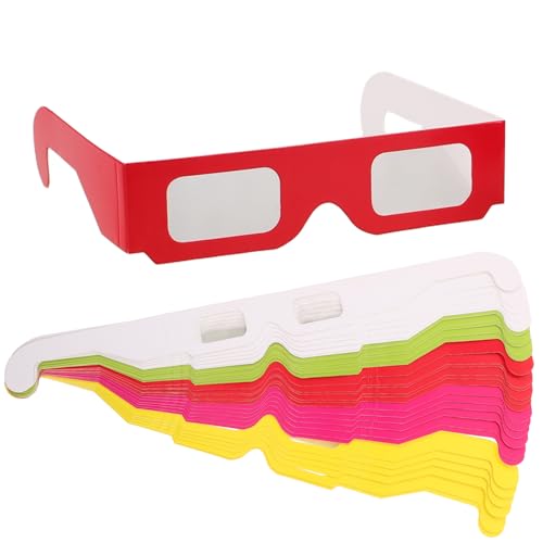 Yardenfun 30 Stück Teiliges Papierbrillen Valentinstag Party Belohnungen Klassenzimmer Zubehör Bunte Regenbogen Effekte für Filme Geburtstagsfeier Yardenfun 30 Stück Teiliges Papierbrillen Valentinstag Party Belohnungen Klassenzimmer Zubehör Bunte Regenbogen Effekte für Filme Geburtstagsfeier von Yardenfun