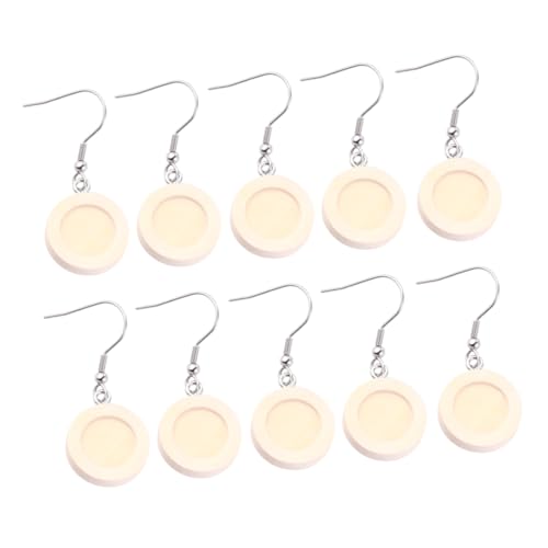 Yardenfun 30Stücke DIY Edelstein Ohrringe Holz Ohrring Rohlinge mit Hypoallergenen Ohrbügel Schmuckzubehör für Kreatives Handwerk Personalisierte von Yardenfun