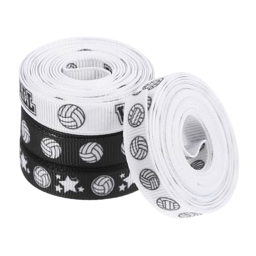 Yardenfun 4 Rollen Volleyball Ripsband Sportmotiv Geschenkband für Teamdekoration Bastelprojekte und Feierlichkeiten für Volleyball Events Preisverleihungen und Projekte Yardenfun 4 Rollen Volleyball Ripsband Sportmotiv Geschenkband für Teamdekoration Bastelprojekte und Feierlichkeiten für Volleyball Events Preisverleihungen und Projekte von Yardenfun