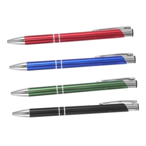 Yardenfun 4 Stück Metall Kugelschreiber Einziehbar für Büro Meetings und Studium Glattes Schreiben Präzise Spitze Langlebig Geeignet für Lehrer und Geschäftsleute Schwarz Rot Blau und Grün Yardenfun 4 Stück Metall Kugelschreiber Einziehbar für Büro Meetings und Studium Glattes Schreiben Präzise Spitze Langlebig Geeignet für Lehrer und Geschäftsleute Schwarz Rot Blau und Grün von Yardenfun