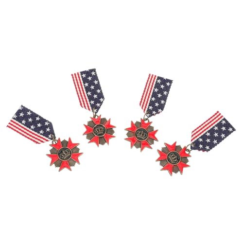 Yardenfun 4 Stück Stil Broschen Metall Vintage Medaillen Flagge Anstecknadeln Patriotische Abzeichen für Jungen Jacken Anzug Dekoration Yardenfun 4 Stück Stil Broschen Metall Vintage Medaillen Flagge Anstecknadeln Patriotische Abzeichen für Jungen Jacken Anzug Dekoration von Yardenfun