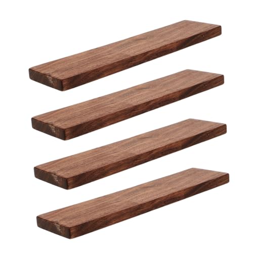 Yardenfun 4 Stück Teiliges Walnussholz Brett Unbehandelte Holzplatte für DIY Bastelprojekte und Heimdekoration Stabiles Verzugsfreies mit Glatter Oberfläche Pflegeleicht von Yardenfun