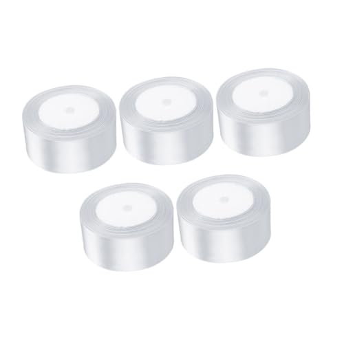 Yardenfun 5 Rollen Geschenkband aus Strapazierfähigem Polyester Vielseitig für Hochzeiten Valentinstag Muttertag Weihnachten für DIY Geschenkverpackungen Blumenarrangements Ballon und von Yardenfun