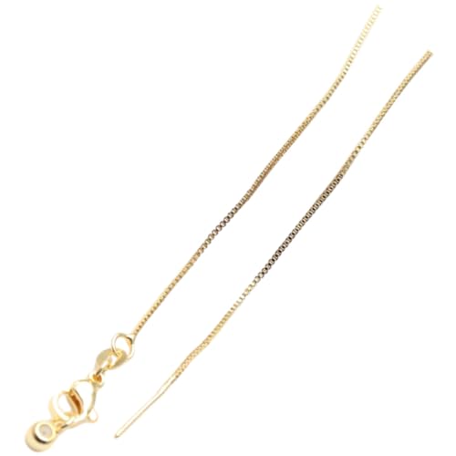 Yardenfun 5 Stück Verstellbare Schmuckketten Teiliges Gold DIY Halsketten Basteln Perlenbox Ketten Vielseitig Langlebig Hautfreundlich für Modeschmuck und Anhänger von Yardenfun