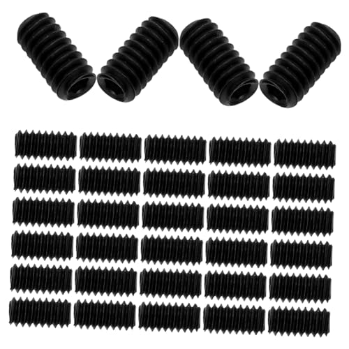 Yardenfun 50 Stück Teiliges Innensechskant Stiftschrauben Set aus Schwarzem Carbonstahl Kopfloses Gewindeeinsatz Schrauben Sortiment für Präzise Positionierung bei Möbelgriff und Yardenfun 50 Stück Teiliges Innensechskant Stiftschrauben Set aus Schwarzem Carbonstahl Kopfloses Gewindeeinsatz Schrauben Sortiment für Präzise Positionierung bei Möbelgriff und von Yardenfun