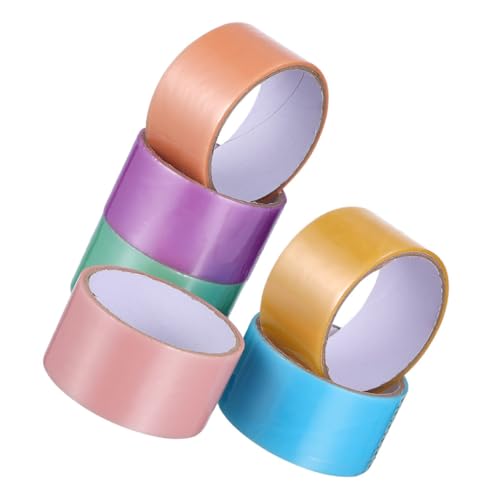 Yardenfun 6 Rollen Perlmuttfarbenes Klebeband Bunte Haftbänder für Diy Projekte Journale und Notizbücher pro Rolle Vielseitig Einsetzbar für Bastelarbeiten und Yardenfun 6 Rollen Perlmuttfarbenes Klebeband Bunte Haftbänder für Diy Projekte Journale und Notizbücher pro Rolle Vielseitig Einsetzbar für Bastelarbeiten und von Yardenfun