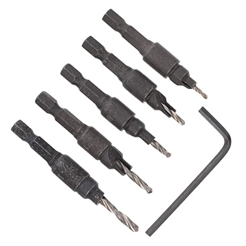 Yardenfun 6 Stück Teiliges Holzbohrer Set für Präzise Bohrungen Hochwertige Werkzeuglösung für Tischlerarbeiten Effizientes Bohren ohne Holzsplitter Sechskantschaft Robuste und Langlebige von Yardenfun