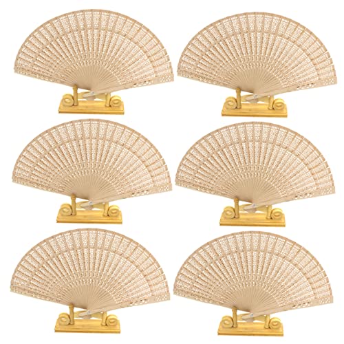Yardenfun 6 Stück Teiliges Vintage Holzfaltfächer Handlicher Gravierter Faltbarer Holz Tanzfächer Beige Yardenfun 6 Stück Teiliges Vintage Holzfaltfächer Handlicher Gravierter Faltbarer Holz Tanzfächer Beige von Yardenfun