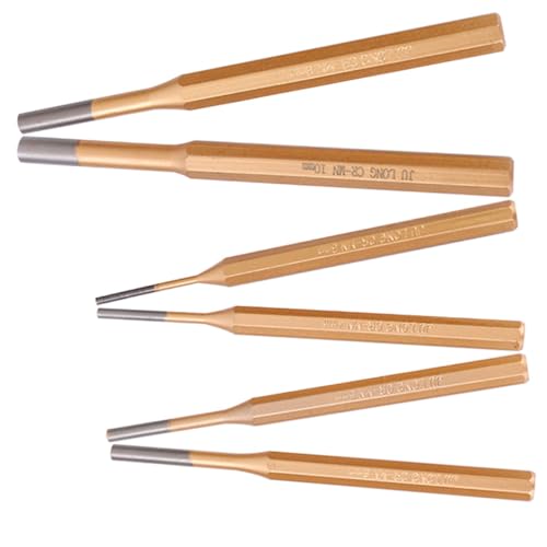 Yardenfun 6Stücke Teiliges Punch Set für Uhrenreparatur Präzisions Pin Punches Hochfestem Vielseitig Einsetzbar für Lochstanzen und Reparaturarbeiten Yardenfun 6Stücke Teiliges Punch Set für Uhrenreparatur Präzisions Pin Punches Hochfestem Vielseitig Einsetzbar für Lochstanzen und Reparaturarbeiten von Yardenfun