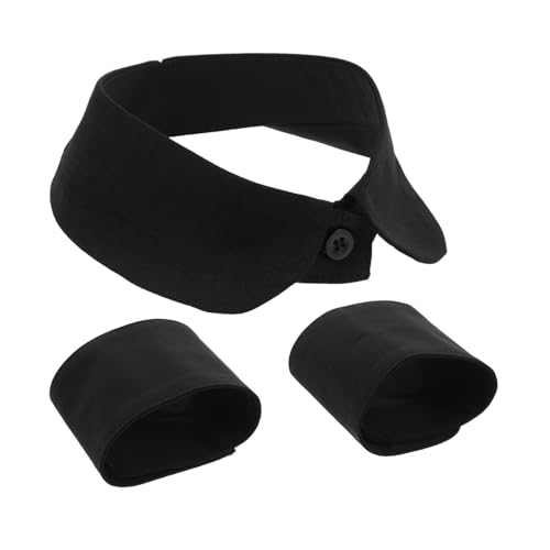 Yardenfun Abnehmbare Fake Kragen und Ärmel Halbblusen Kragen für Damen Schwarze Rundhals und Eckärmel Vielseitig für Business und Alltag Einfaches Styling für Pullover und Kleider Yardenfun Abnehmbare Fake Kragen und Ärmel Halbblusen Kragen für Damen Schwarze Rundhals und Eckärmel Vielseitig für Business und Alltag Einfaches Styling für Pullover und Kleider von Yardenfun
