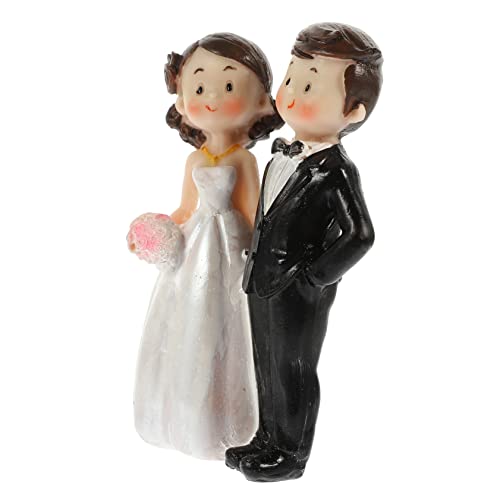Yardenfun Brautpaar Figur aus Resin Hochwertige Tortenfigur für Hochzeit Verlobung und Tischdekoration Hochzeitsdeko für Romantische Anlässe von Yardenfun