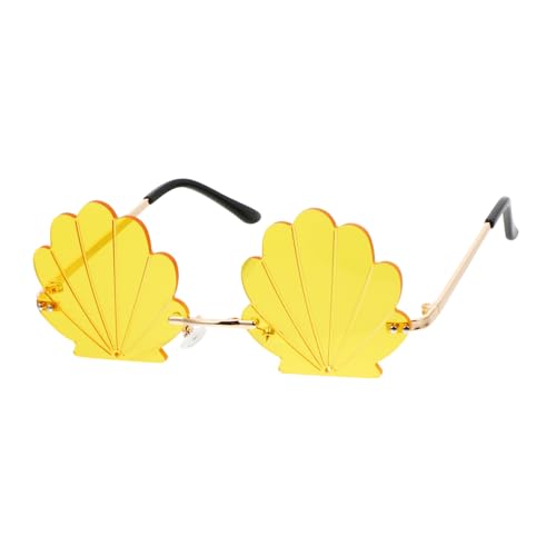 Yardenfun Gelbe Party-sonnenbrille Lustige Fotosonnenbrille Conch-design-brille Für Fotoautomaten-requisiten Modische Brille Für Partydeko Yardenfun Gelbe Party-sonnenbrille Lustige Fotosonnenbrille Conch-design-brille Für Fotoautomaten-requisiten Modische Brille Für Partydeko von Yardenfun