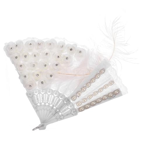 Yardenfun Dekorativer Brautfächer mit Spitze Faltbarer Handfächer für Hochzeit Outdoor Event Braut Accessoire und für Trauzeugin und Freunde Yardenfun Dekorativer Brautfächer mit Spitze Faltbarer Handfächer für Hochzeit Outdoor Event Braut Accessoire und für Trauzeugin und Freunde von Yardenfun