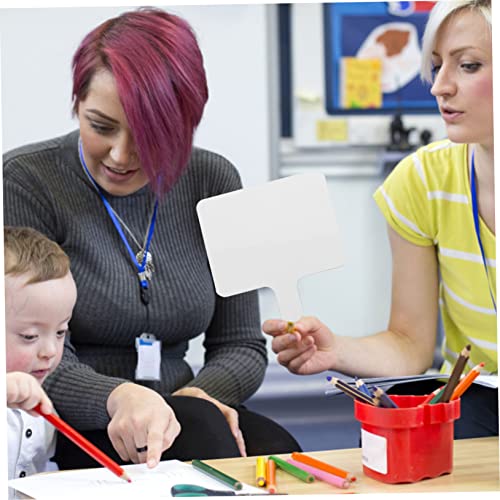 Yardenfun Doppelseitiges Handheld Whiteboard Paddle mit Glatter Oberfläche Abwischbar Langlebig und Vielseitig für Sportveranstaltungen Spiele und Abstimmungen im Unterricht von Yardenfun
