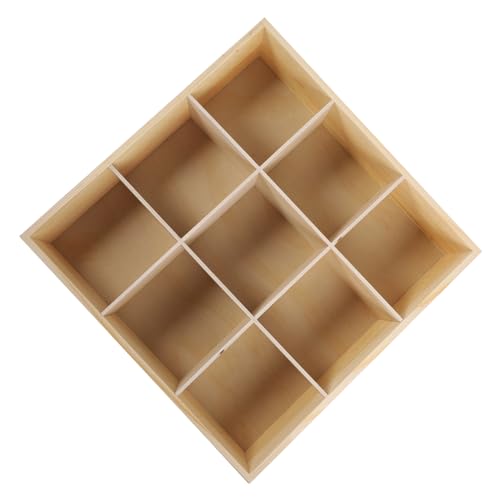 Yardenfun Eleganter Schmuck-Organizer aus Holz mit 9 Fächern Aufbewahrungsbox für Kosmetik Schmuckschatulle aus Holz für den Schreibtisch oder die Frisierkommode Yardenfun Eleganter Schmuck-Organizer aus Holz mit 9 Fächern Aufbewahrungsbox für Kosmetik Schmuckschatulle aus Holz für den Schreibtisch oder die Frisierkommode von Yardenfun