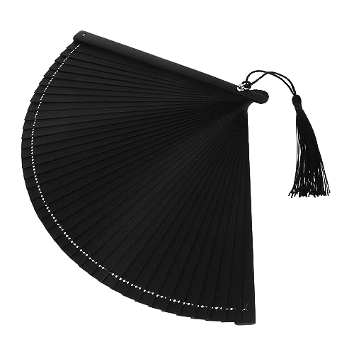 Yardenfun Faltbarer Bambusfächer mit Quaste und Tasche Antik Inspirierter Handfächer für Tanzaufführungen und Fotografie Schwarz Tragbar für und Besondere Anlässe Yardenfun Faltbarer Bambusfächer mit Quaste und Tasche Antik Inspirierter Handfächer für Tanzaufführungen und Fotografie Schwarz Tragbar für und Besondere Anlässe von Yardenfun