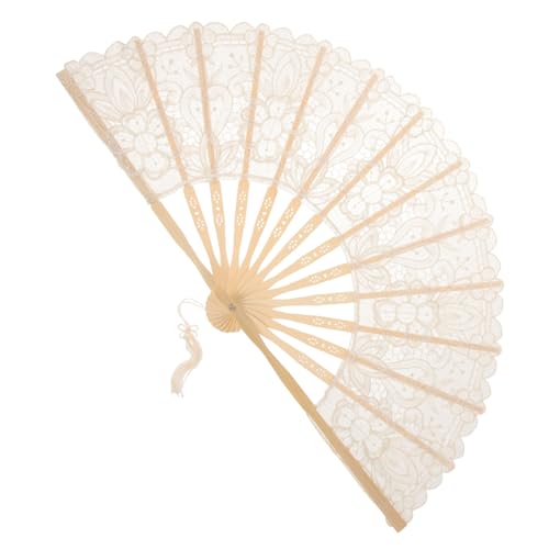 Yardenfun Handgehaltener Spitzenfächer Faltbarer Handventilator für Tanz Fotografie und Sommerreisen Dekorativer Fächer für Partys und Aufführungen Yardenfun Handgehaltener Spitzenfächer Faltbarer Handventilator für Tanz Fotografie und Sommerreisen Dekorativer Fächer für Partys und Aufführungen von Yardenfun