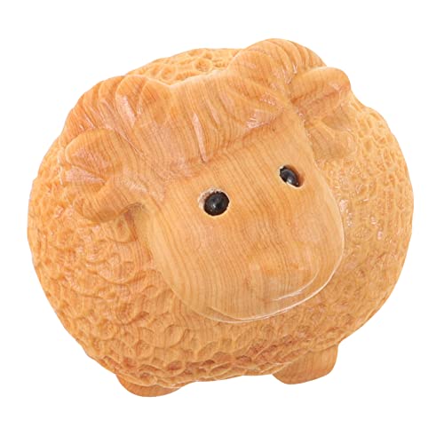 Yardenfun Handgeschnitzte Holz Schaffigur Kleine Tierornament Dekorative Holzschnitzerei und Charmant Für Regal und Schreibtisch Yardenfun Handgeschnitzte Holz Schaffigur Kleine Tierornament Dekorative Holzschnitzerei und Charmant Für Regal und Schreibtisch von Yardenfun