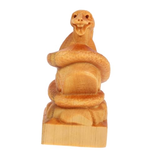 Yardenfun Holzschlange Deko Figur Handgeschnitzt Feng Shui Glücksbringer für Jahr der Schlange Chinesische Neujahrsdekoration Tischornament Yardenfun Holzschlange Deko Figur Handgeschnitzt Feng Shui Glücksbringer für Jahr der Schlange Chinesische Neujahrsdekoration Tischornament von Yardenfun
