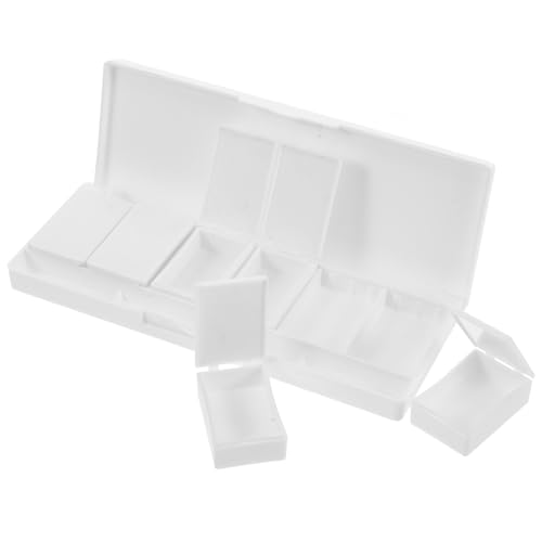 Yardenfun Leere Lidschatten Palette Kunststoff Aufbewahrungsbox zum Nachfüllen Individuell Austauschbare Slots Tragbare Mischpalette für Nagelgel Bodypainting Aquarellfarben Make up von Yardenfun