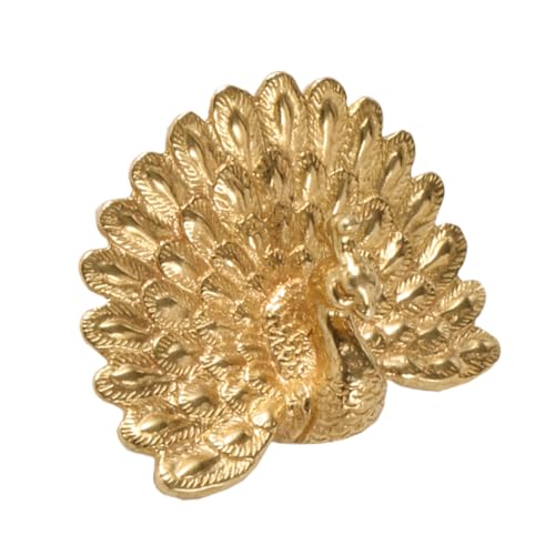 Yardenfun Messing Knopf Für Eleganter Pfau Griff Vintage Möbelgriff Für Schränke Kommoden Dresser Vielseitig Einsetzbar Goldene Einfache Montage Hochwertiges Messingdesign von Yardenfun