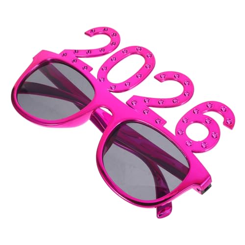 Yardenfun Partybrille mit Funkelnden Kristallrahmen Leichte Langlebige Kunststoffbrille als Foto Requisit und Originelles Party Accessoire für Silvester Feiern und Gruppenveranstaltungen von Yardenfun