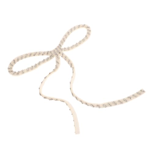 Yardenfun Perlen Bowknot Dekoration für Hochzeitskleider Schleife Bastelmaterialien Vielseitig Einsetzbar für Besondere Anlässe Verleiht Jedem Outfit von Yardenfun