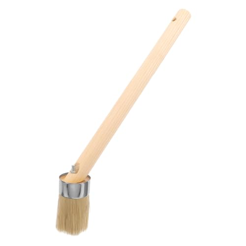 Yardenfun Pinsel mit Holzgriff und Schweineborsten Multifunktionaler Pinsel für Acrylmalerei und Reinigungsanwendungen Hohe Haltbarkeit und Farbhalteeigenschaften von Yardenfun