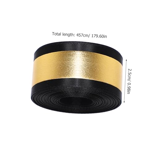 Yardenfun Schimmerndes Satinband Abschlussfeier Dekoratives Geschenkband aus Polyester Breit für Partydekoration und Bastelarbeiten zur Saisonabschlussfeier von Yardenfun
