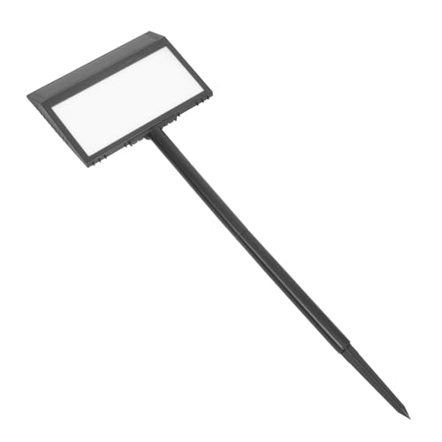 Yardenfun Solar Hausnummernschild LED mit Leds Solarbetrieben Automatische Lichtsteuerung Wand und Bodenmontierbar Wetterfest Helle Außenbeleuchtung für Hausnummern und Adressanzeigen von Yardenfun