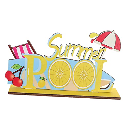 Yardenfun Sommer Tischdeko Holzornament Luau Party Mittelstück für Tropische Feiern Geeignet für Hochzeiten Geburtstagsfeiern und Sommerfestlichkeiten von Yardenfun
