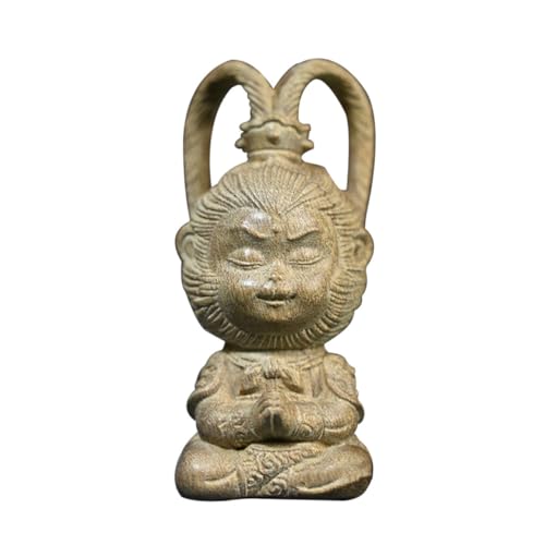 Yardenfun Sun Wukong Holzdeko Kreative Skulptur für Schreibtisch und Wohnraum Elegante Holzfigur als Stilvolle Wohnaccessoire für Büro und Zuhause Yardenfun Sun Wukong Holzdeko Kreative Skulptur für Schreibtisch und Wohnraum Elegante Holzfigur als Stilvolle Wohnaccessoire für Büro und Zuhause von Yardenfun