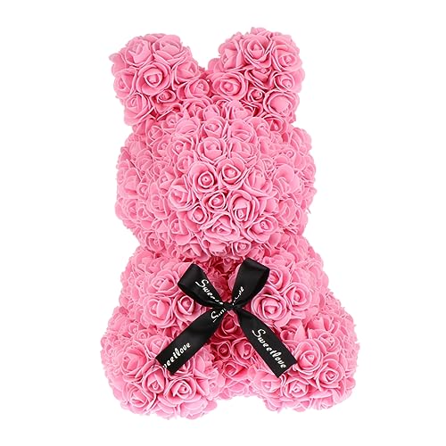 Yardenfun Tischdeko Hase aus Schaumrosen Desktop Ornament für Home Decor Geschenkidee für Freunde für Fotografie und Besondere Anlässe Rosa Häschen mit Zufälliger Yardenfun Tischdeko Hase aus Schaumrosen Desktop Ornament für Home Decor Geschenkidee für Freunde für Fotografie und Besondere Anlässe Rosa Häschen mit Zufälliger von Yardenfun
