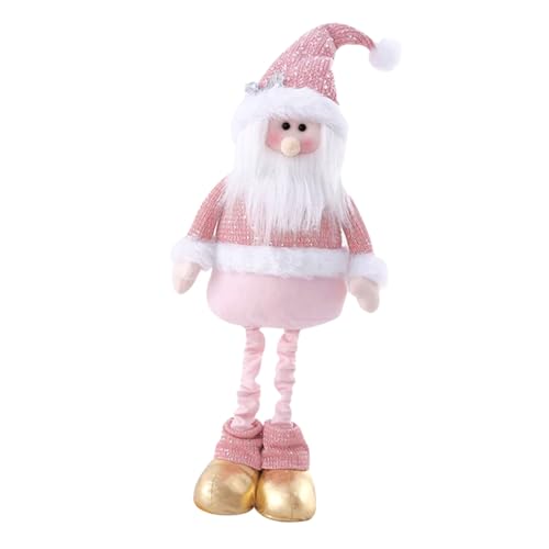 Yardenfun Weicher Dehnbarer Weihnachtswichtel Dekofigur Niedliche Puppe mit Rosa Kleidung Festlicher Tischschmuck für Weihnachtsfeier und Yardenfun Weicher Dehnbarer Weihnachtswichtel Dekofigur Niedliche Puppe mit Rosa Kleidung Festlicher Tischschmuck für Weihnachtsfeier und von Yardenfun