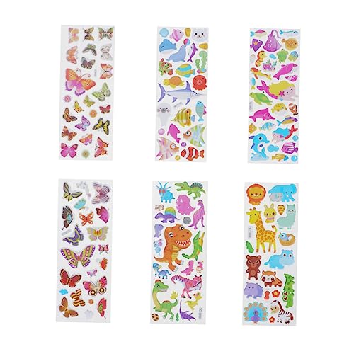 40 Blatt Cartoon Sticker Dekorationen für DIY Bastelprojekte Kreative und Niedliche Aufkleber mit Tiermotiven für Jungen Tagebücher und Fotoalben von Yardwe