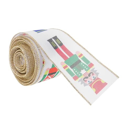 Yardwe 1 Rolle Weihnachtsband mit Lustigen Nussknackern Cartoon Charakterband für Diy Schleifen Kränze und Weihnachtsbaumdekorationen Yardwe 1 Rolle Weihnachtsband mit Lustigen Nussknackern Cartoon Charakterband für Diy Schleifen Kränze und Weihnachtsbaumdekorationen von Yardwe