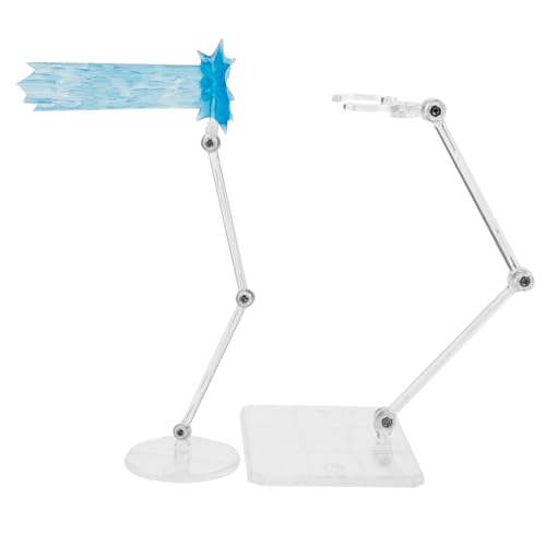 Yardwe 1 Satz Blaue Effektteile Aktionsfigur Steht Puppenständer Display-ständer Aktionsfigurhalter Puppenmodellständer Puppenunterstützungsbasis Plastik von Yardwe