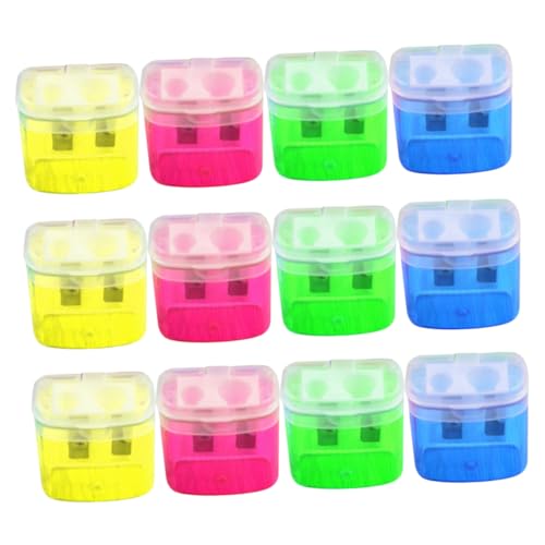 Yardwe 1 Satz Bleistiftspitzer Aus Kunststoff Buntstiftspitzer Bleistiftschärfer Farbig Bleistiftspitzer Für Die Schule Anspitzer Make-up- Zufällige Farbe 12 Stück Yardwe 1 Satz Bleistiftspitzer Aus Kunststoff Buntstiftspitzer Bleistiftschärfer Farbig Bleistiftspitzer Für Die Schule Anspitzer Make-up- Zufällige Farbe 12 Stück von Yardwe