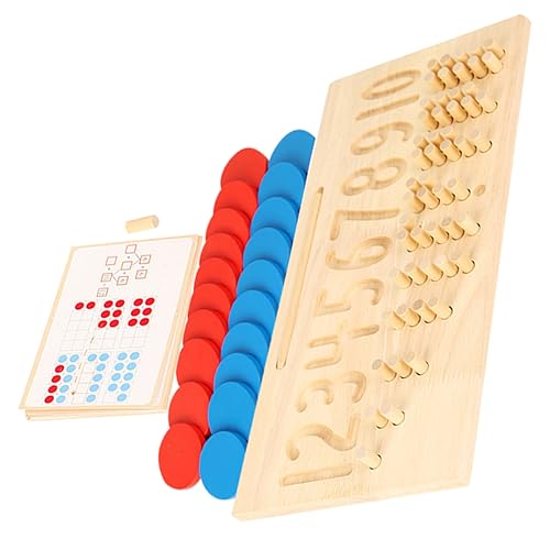 Yardwe 1 Satz Digital Stick Insert Unterrichtshilfe Planke Partygeschenke Für Pädagogisches Kindergartenspielzeug Für Anbindung Erste Kleinkind Zeichenbrett Aus Holz Papier Khaki von Yardwe