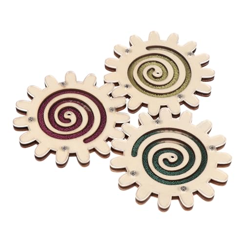 Yardwe 1 Satz Diy Holzhackschnitzel Für Teiliges Bastelzubehör Aus Unbehandeltem Holz Handbemalte Graffiti Chips Für Kreative Projekte Fördert Fantasie Und Geschicklichkeit 3 Stück von Yardwe