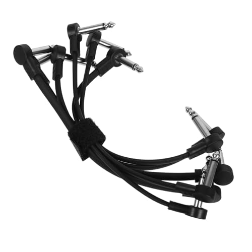 Yardwe 1 Satz Gitarrendraht Gitarrenkabel Aufgerollt Führen Professional Isoliert Instrument Mit Stecker Farbig Schnüre Geflochten Black Sauerstofffreies Kupfer 6 Stück von Yardwe