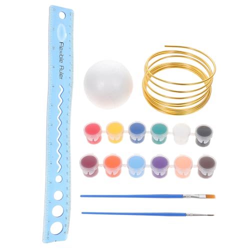 Yardwe 1 Satz Globe Materialpaket Schaumkugeln Weißer Schaum Bastelschaumblock Schaumkreise Polystyrolschaum Malen Und Basteln Für Mädchen Ab 12 Jahren Kleiner Acrylfarbe von Yardwe