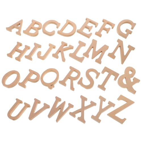 Yardwe 1 Satz Holzbuchstaben Unfertige Holz Alphabet Buchstaben für DIY Fotografie Kreative Dekoration und Kunstprojekte Multifunktionale Holzbuchstaben für Zuhause Yardwe 1 Satz Holzbuchstaben Unfertige Holz Alphabet Buchstaben für DIY Fotografie Kreative Dekoration und Kunstprojekte Multifunktionale Holzbuchstaben für Zuhause von Yardwe
