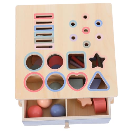 Yardwe 1 Satz Montessori aus Holz für Jahre Kognitive Farben und Formen Sortierbox Lernspielzeug für Kleinkinder zur Frühen von Motorik und Kreativität Bauklötze für Jungen und Mädchen Yardwe 1 Satz Montessori aus Holz für Jahre Kognitive Farben und Formen Sortierbox Lernspielzeug für Kleinkinder zur Frühen von Motorik und Kreativität Bauklötze für Jungen und Mädchen von Yardwe