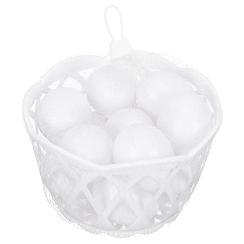 Yardwe 1 Satz Osterparty-Eierdekorationen hühner gieskanne kinderspielzeug wohnungsdeko easter egg Eierkorb bemalbare Eier Ostereier-Dekore Spielzeugeier Plastik Weiß von Yardwe