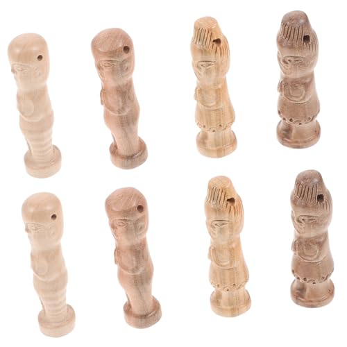 Yardwe 1 Satz Pfirsichholzzubehör Puppendekor Aus Holzpflöcken Unvollendete Menschenpflock Aus Holz Menschenfiguren Für Unfertige Holzfiguren Steckpuppenfiguren Mahagoni- 8 Stück von Yardwe