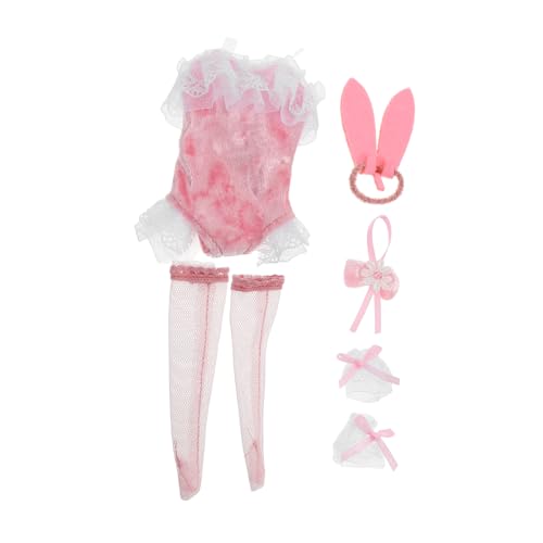 Yardwe 1 Satz Puppenkleidung Puppen Accessoires Puppen Puppen Skirt Sicherheitsmaterial Puppen Hasenkostüm für Mädchen Puppensachen Kleidung für Puppen Polyester von Yardwe