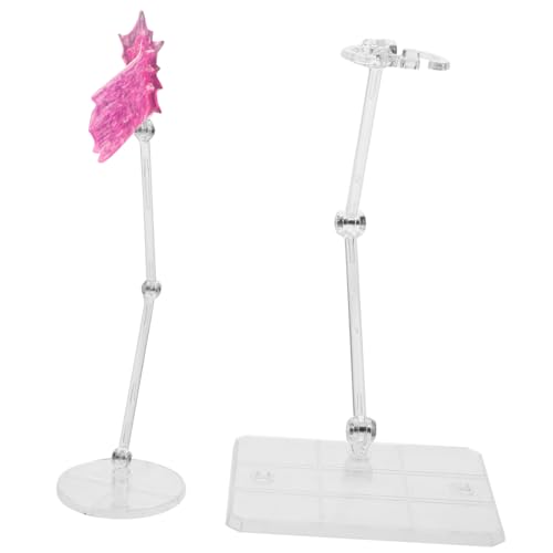 Yardwe 1 Satz Puppenständer Aktionsfigurhalter Display-Ständer Actionfigurenständer Puppenmodellständer Aktionsfigur Steht Puppenunterstützungsbasis Plastik von Yardwe